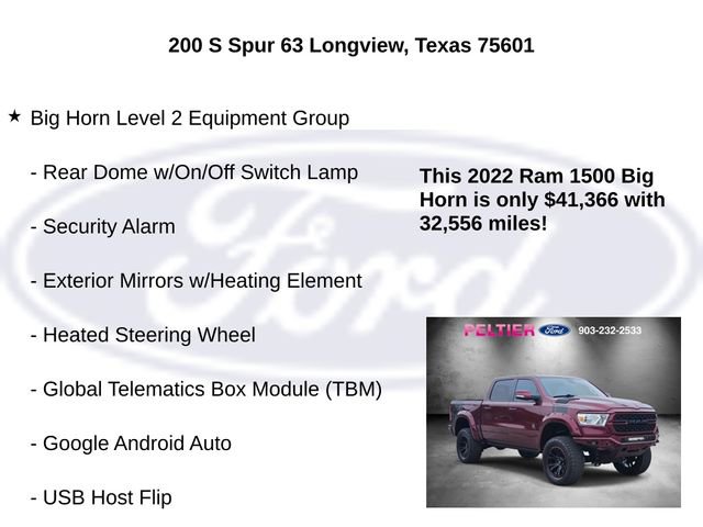 Used 2022 RAM 1500 Big Horn AWD/4WD image 20
