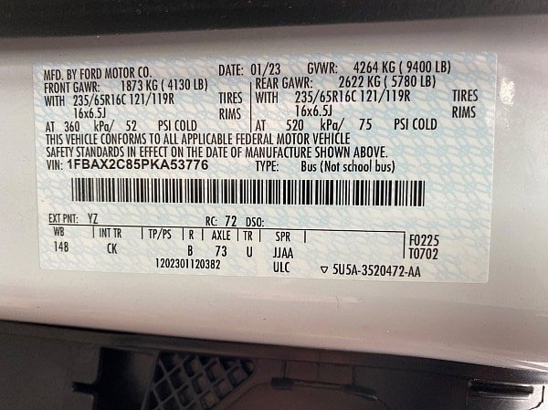 Certified 2023 Ford Transit 350 XLT RWD image 48