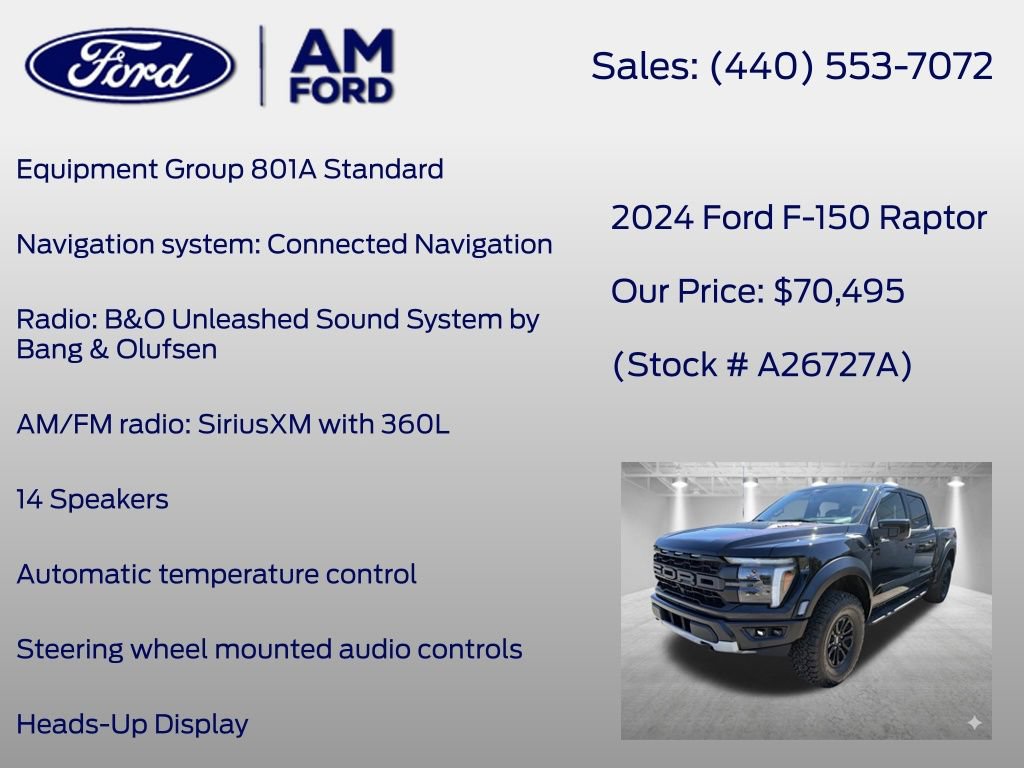 Certified 2024 Ford F150 Raptor AWD/4WD image 8