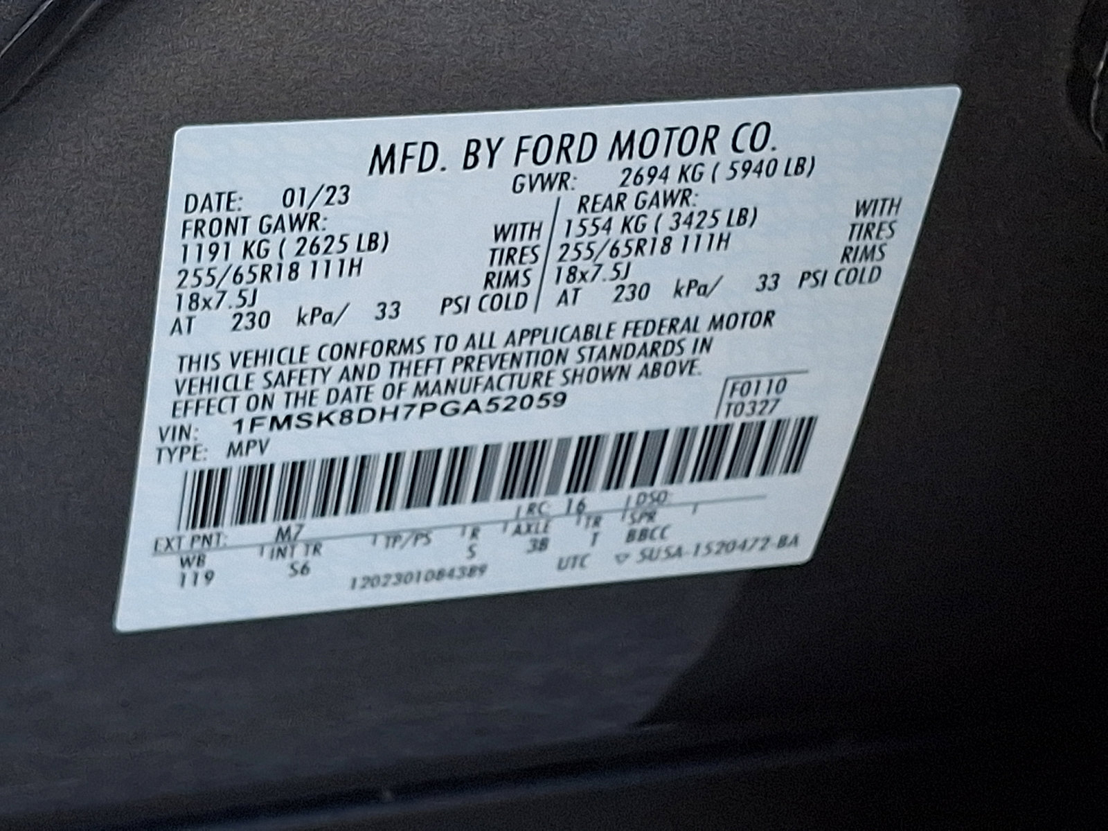 Certified 2023 Ford Explorer XLT w/ Equipment Group 202A image 29