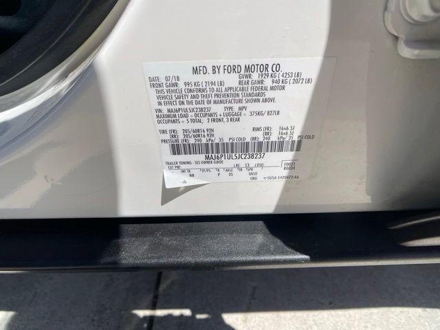 Certified 2018 Ford EcoSport SE AWD/4WD image 35