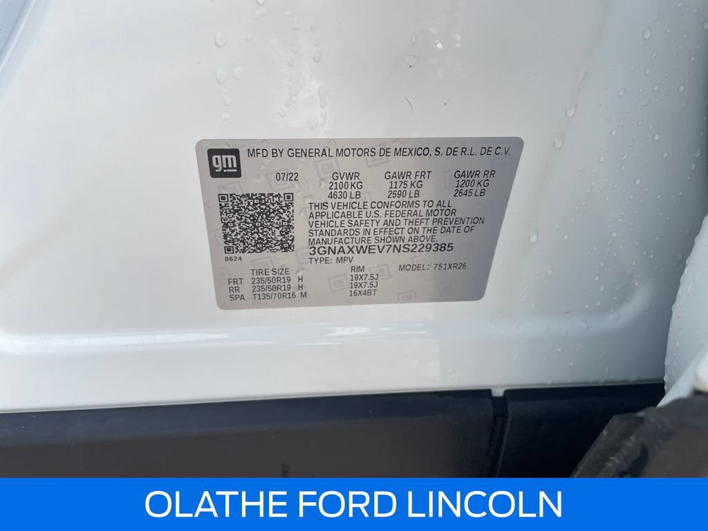 Used 2022 Chevrolet Equinox RS w/ RS Leather Package AWD/4WD image 22