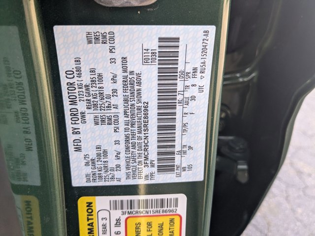 Certified 2025 Ford Bronco Sport Outer Banks w/ Outer Banks Tech Package+ image 38