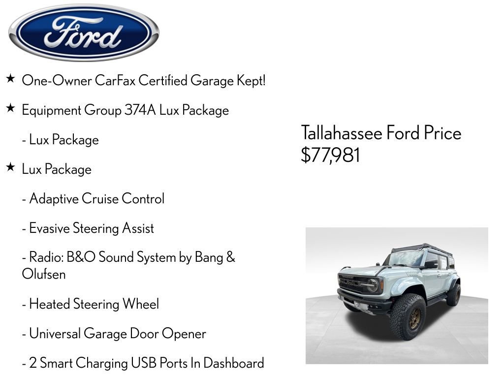 Certified 2022 Ford Bronco Raptor image 12