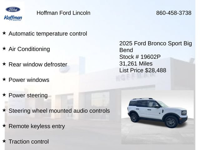 Certified 2025 Ford Bronco Sport Big Bend AWD/4WD image 12