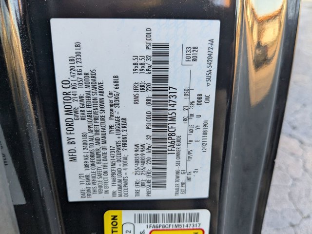 Certified 2021 Ford Mustang GT w/ Equipment Group 301A image 30