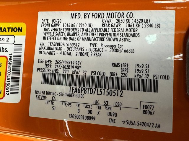 Certified 2020 Ford Mustang Premium w/ 2.3L High Performance Package image 30