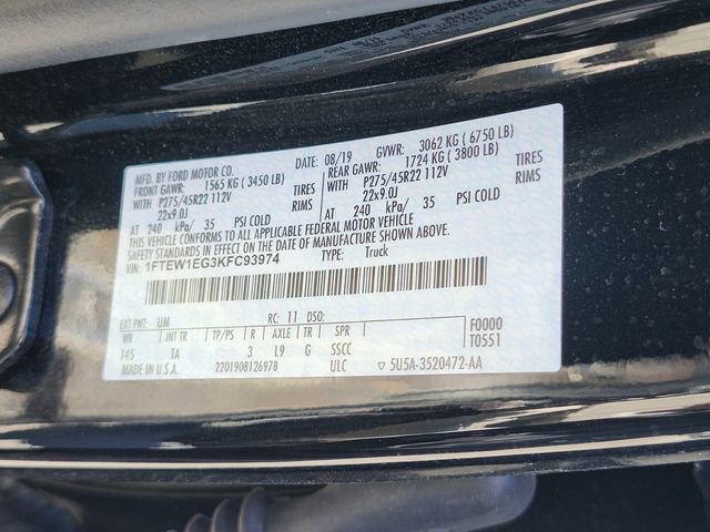 Certified 2019 Ford F150 Limited w/ Trailer Tow Package AWD/4WD image 35