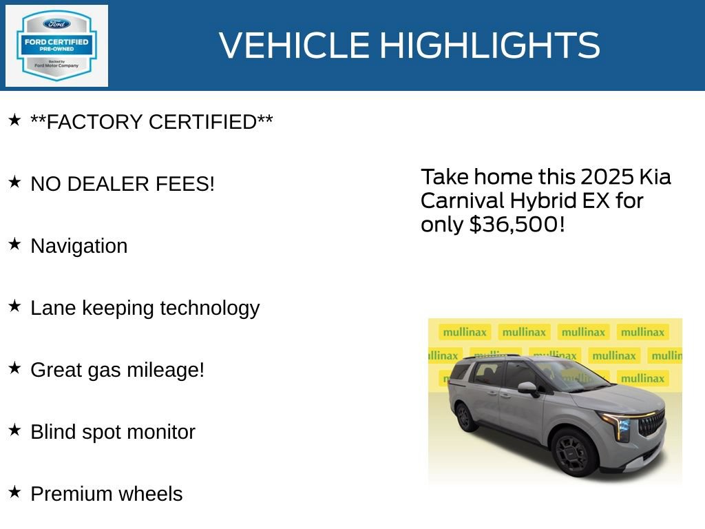 Used 2025 Kia Carnival EX FWD image 12