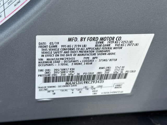 Certified 2019 Ford EcoSport SES AWD/4WD image 30