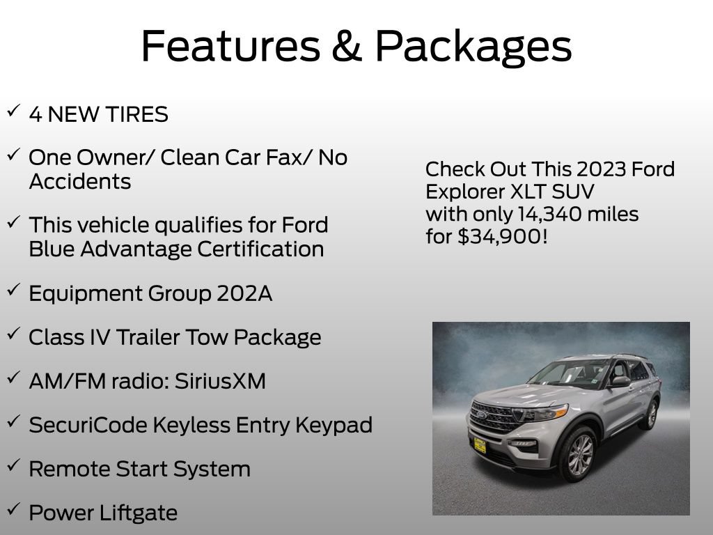 Certified 2023 Ford Explorer XLT w/ Equipment Group 202A AWD/4WD image 4