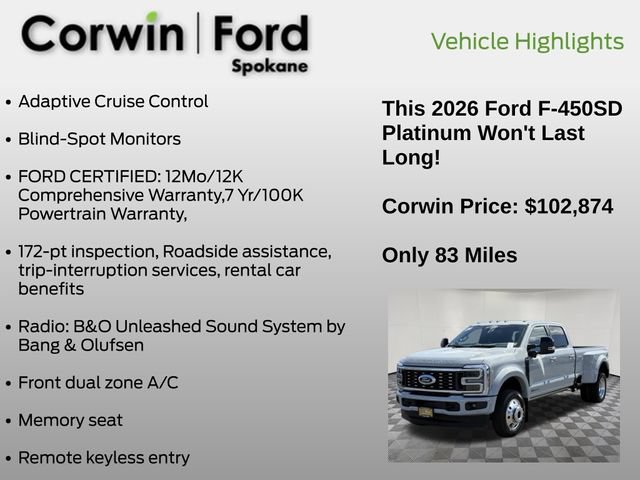 Certified 2026 Ford F450 Platinum AWD/4WD image 7