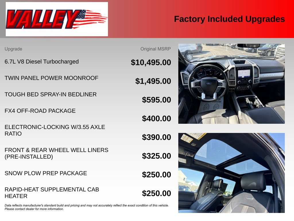 Certified 2020 Ford F350 Platinum w/ FX4 Off-Road Package AWD/4WD image 6