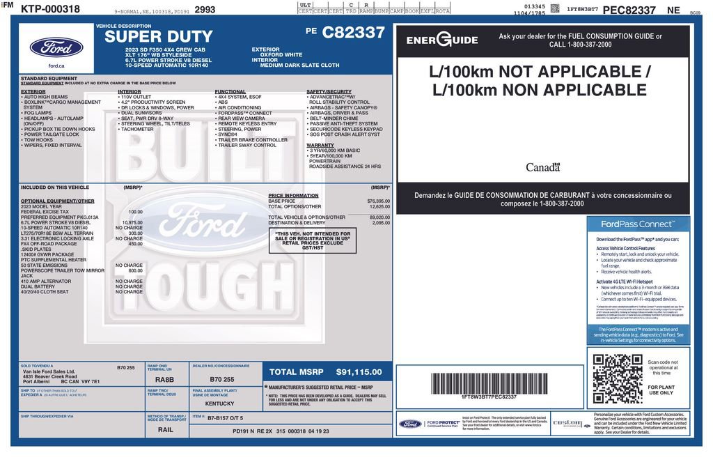 Certified 2023 Ford F350 XLT w/ FX4 Off-Road Package AWD/4WD image 27