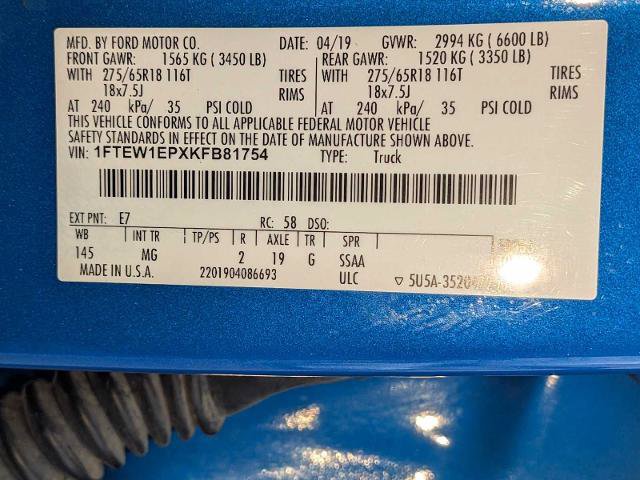 Certified 2019 Ford F150 XLT w/ Equipment Group 302A Luxury AWD/4WD image 29