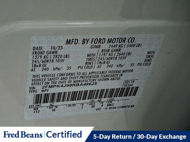 Certified 2024 Ford Edge SEL w/ Convenience Package AWD/4WD image 28