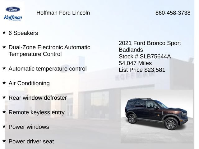 Certified 2021 Ford Bronco Sport Badlands w/ Badlands Package AWD/4WD image 24