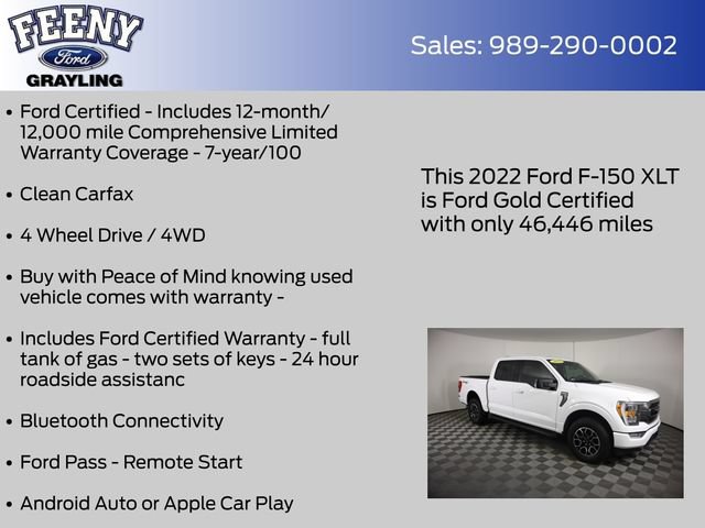 Certified 2022 Ford F150 XLT w/ Equipment Group 302A High AWD/4WD image 5