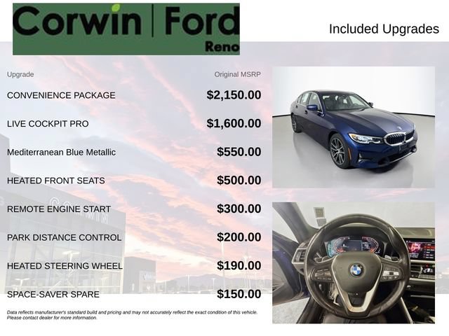 Used 2019 BMW 330i xDrive Sedan w/ Convenience Package AWD/4WD image 3