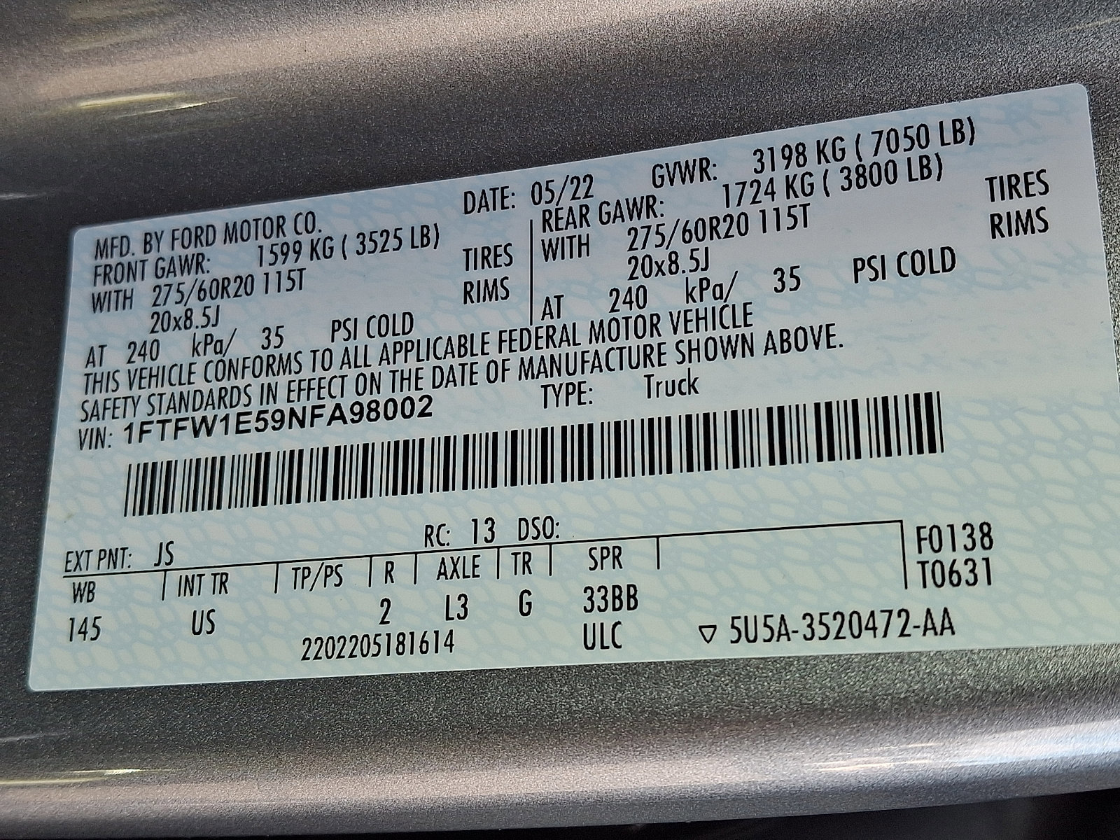 Certified 2022 Ford F150 XLT w/ Equipment Group 302A High image 28