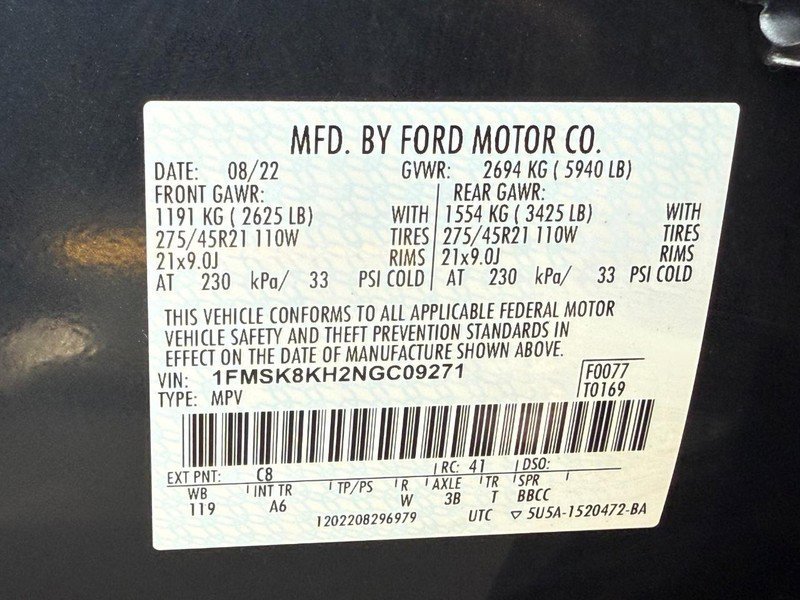 Certified 2022 Ford Explorer ST-Line w/ Class IV Trailer Tow Package image 31