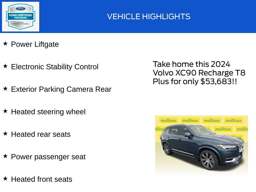 Used 2024 Volvo XC90 T8 Plus w/ Protection Package Premier AWD/4WD image 18