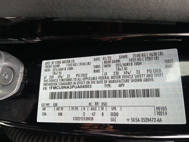 Certified 2023 Ford Escape ST-Line Select image 25