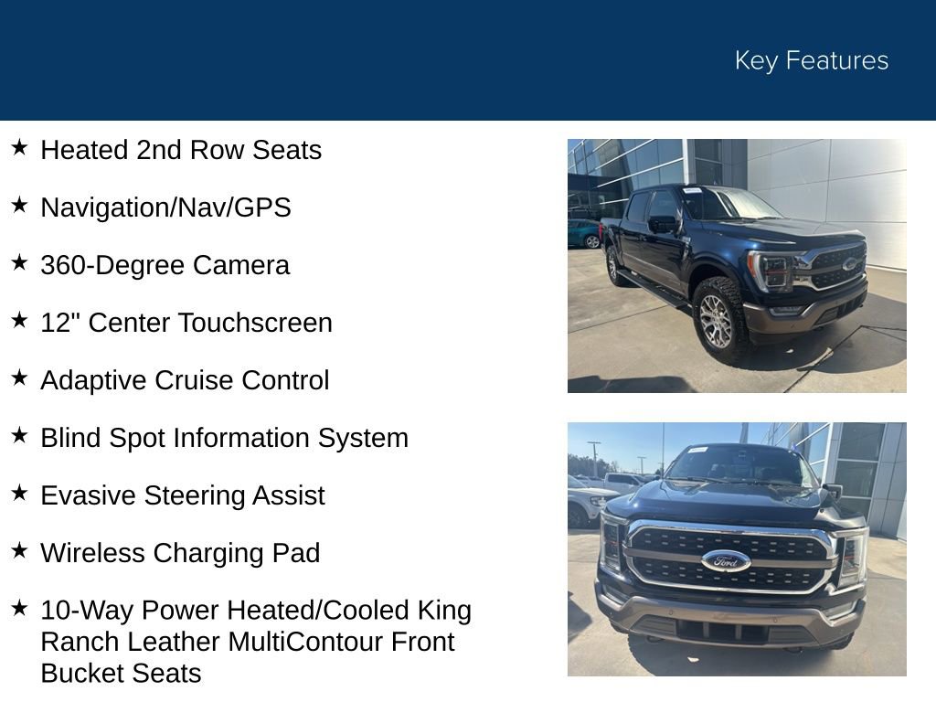 Certified 2022 Ford F150 King Ranch w/ Equipment Group 601A High image 40