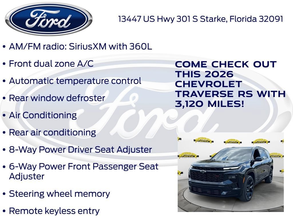 Used 2026 Chevrolet Traverse RS FWD image 25