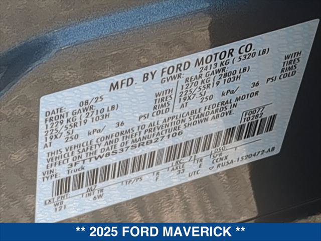 Certified 2025 Ford Maverick Lariat w/ Black Appearance Package AWD/4WD image 22