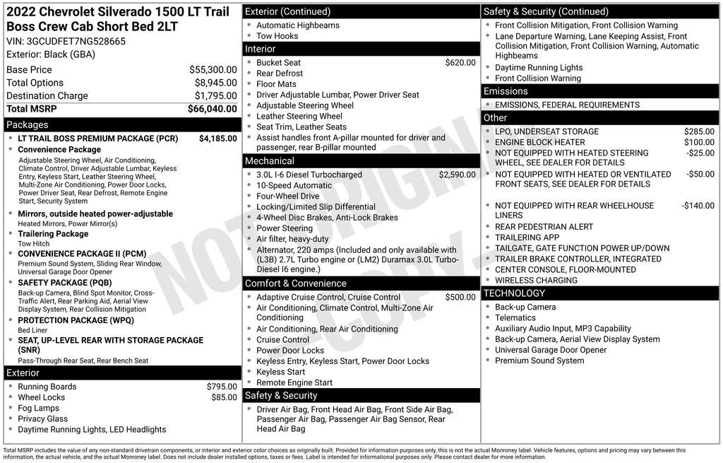 Used 2022 Chevrolet Silverado 1500 LT Trail Boss w/ LT Trail Boss Premium Package image 9