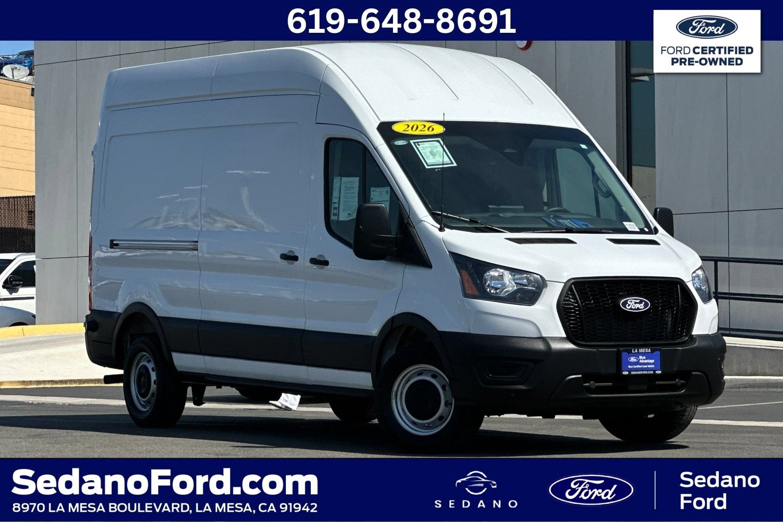 Certified 2026 Ford Transit 250 148 High Roof