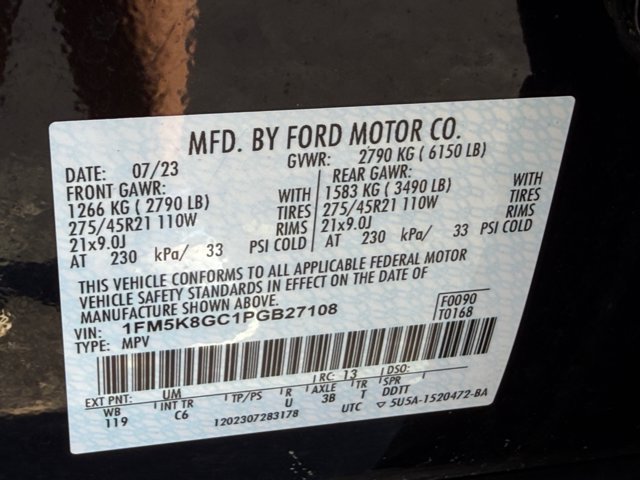 Certified 2023 Ford Explorer ST w/ Equipment Group 401A AWD/4WD image 37