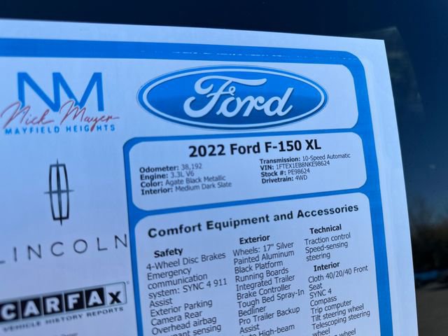 Certified 2022 Ford F150 XL w/ Equipment Group 101A High image 37