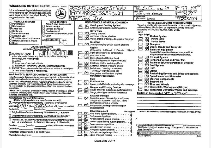 Certified 2025 Ford Explorer ST AWD/4WD image 47