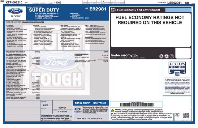 Certified 2020 Ford F350 XLT w/ XLT Premium Package AWD/4WD image 36