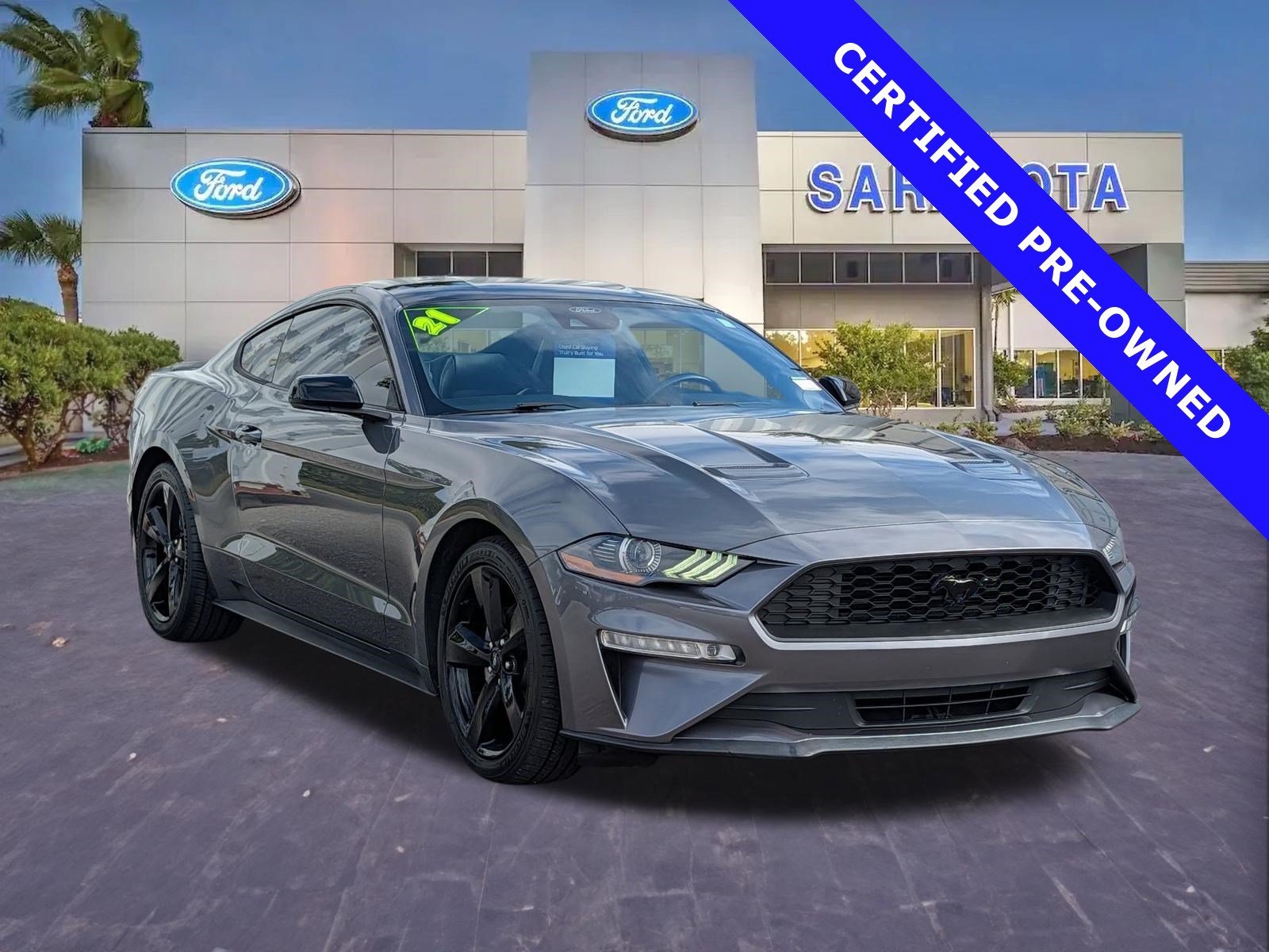 Certified 2021 Ford Mustang Premium w/ Black Accent Package RWD image 1