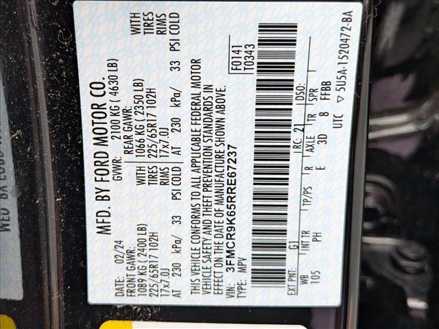 Certified 2024 Ford Bronco Sport Free Wheeling w/ Convenience Package AWD/4WD image 23