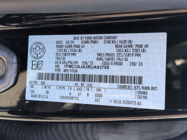 Certified 2024 Ford Escape Platinum image 3