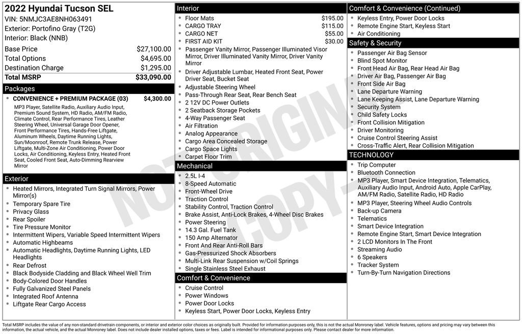 Used 2022 Hyundai Tucson SEL w/ Convenience + Premium Package FWD image 7