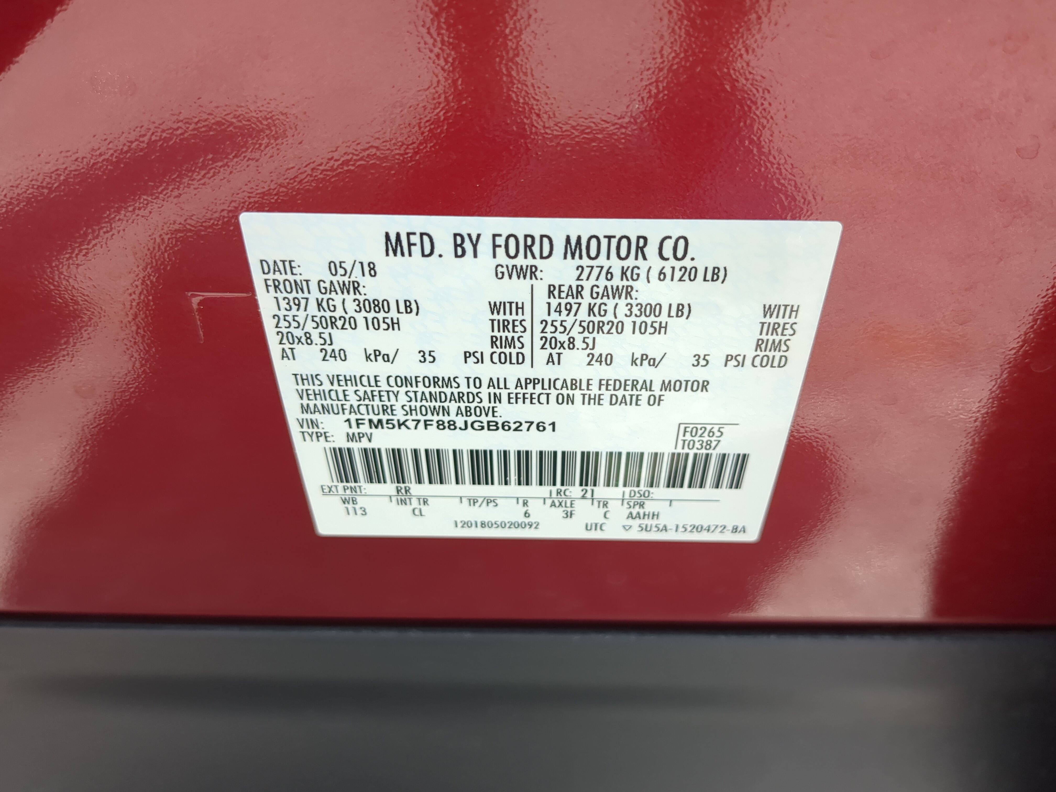 Certified 2018 Ford Explorer Limited w/ Equipment Group 301A FWD image 29