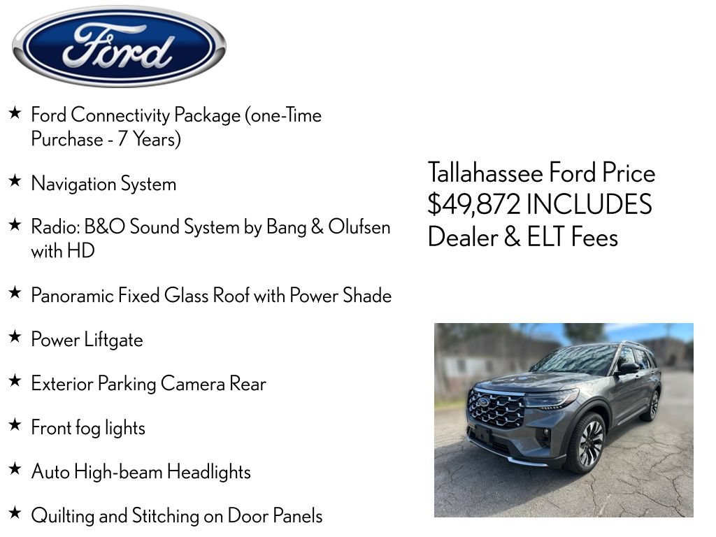 Certified 2026 Ford Explorer Platinum w/ LUX Leather Package AWD/4WD image 9