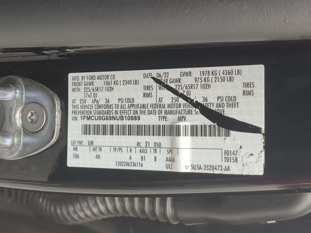 Certified 2022 Ford Escape SE w/ Convenience Package FWD image 28