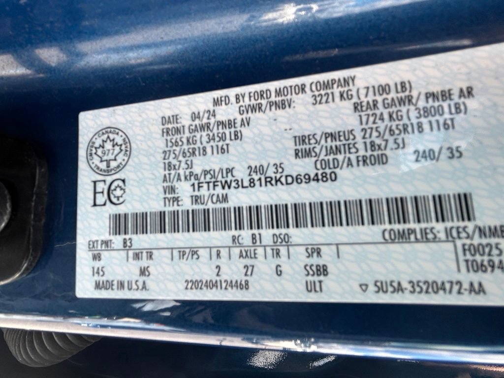 Certified 2024 Ford F150 XLT AWD/4WD image 53