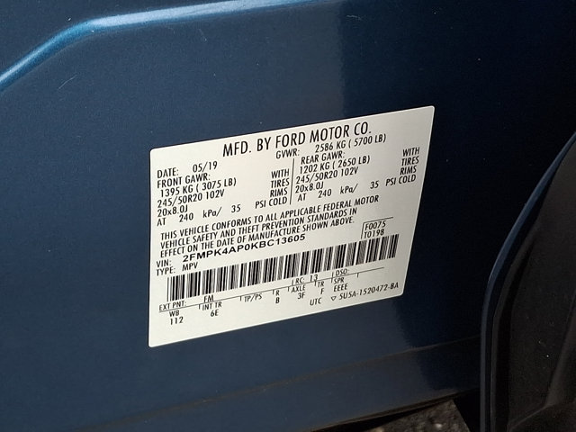 Certified 2019 Ford Edge ST w/ Convenience Package AWD/4WD image 36