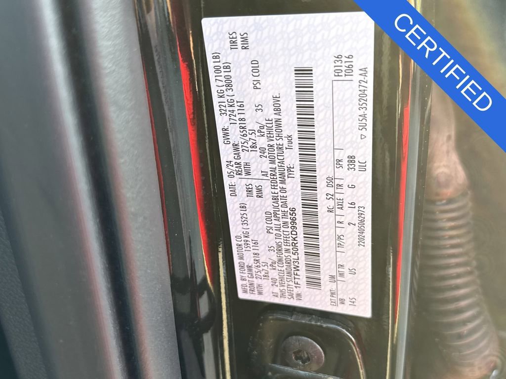 Certified 2024 Ford F150 XLT w/ Equipment Group 302A MID image 29