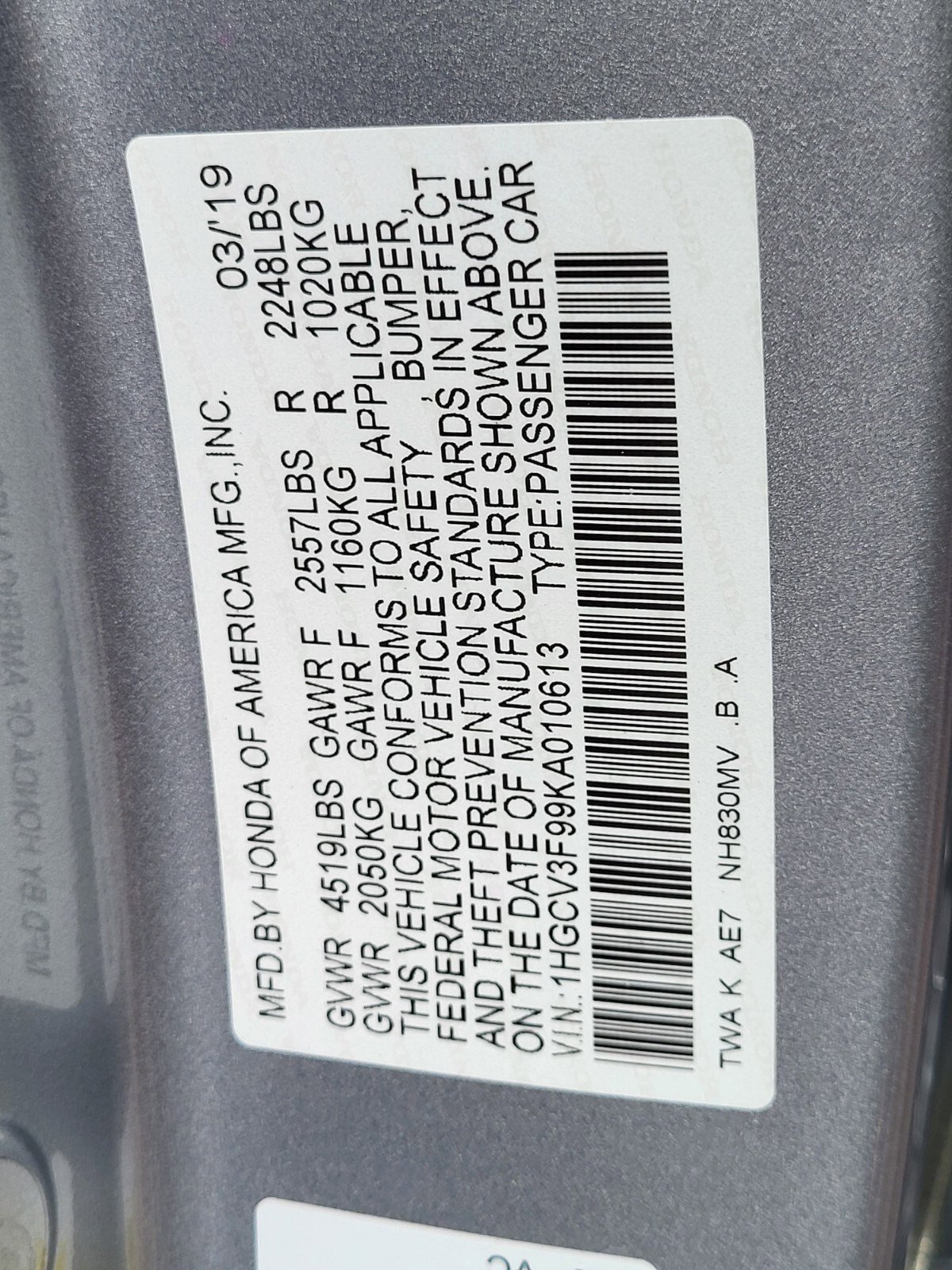 Used 2019 Honda Accord Touring image 32