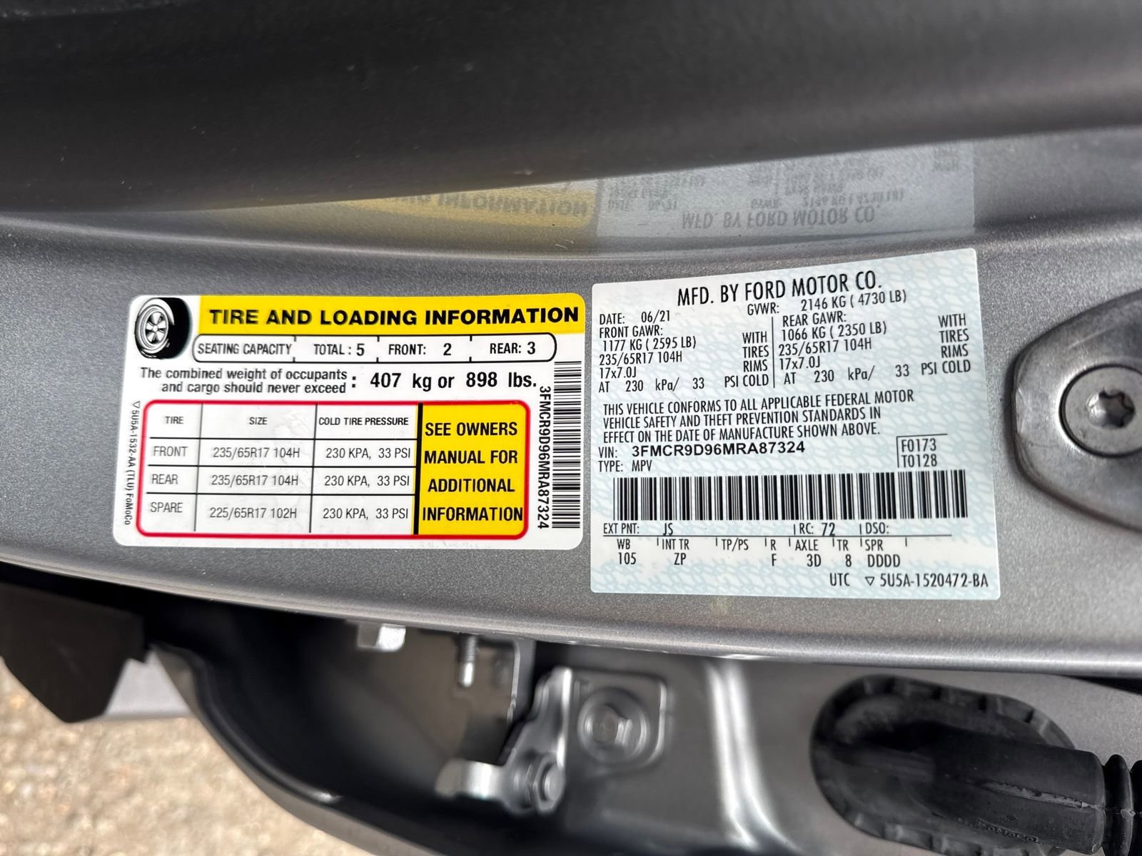 Certified 2021 Ford Bronco Sport Badlands w/ Badlands Package image 30