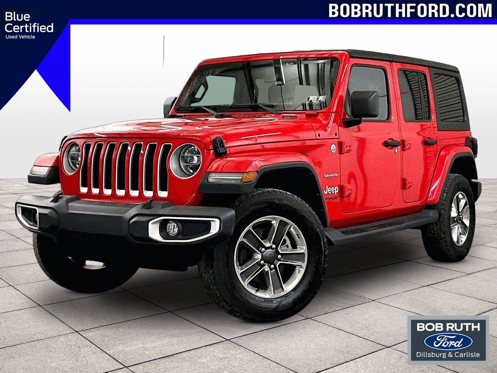 Used 2022 Jeep Wrangler Unlimited Sahara w/ LED Lighting Group AWD/4WD image 1