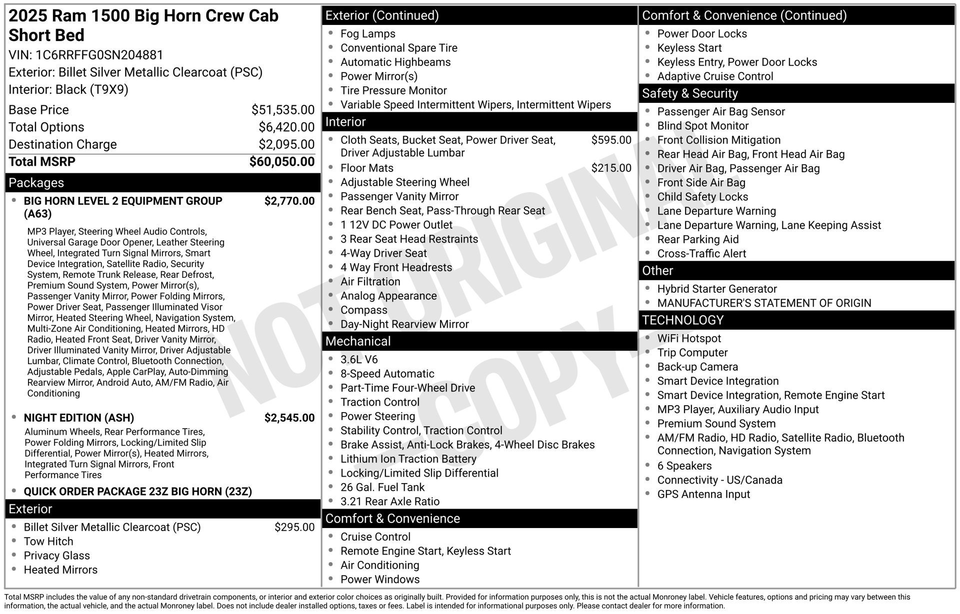 Used 2025 RAM 1500 Big Horn AWD/4WD image 17